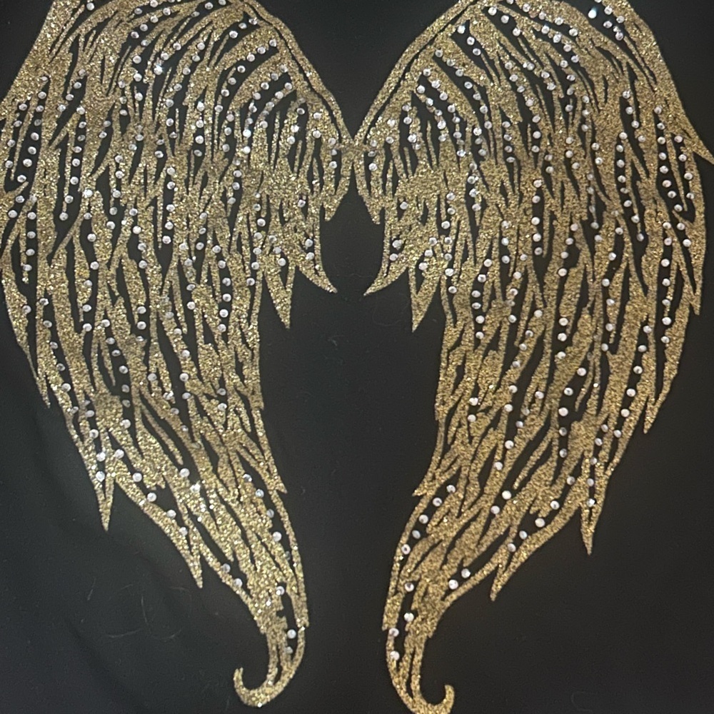 Guess Angel Wings Rhinestone T-Shirt tee shirt top vintage y2k - Picture 3 of 5